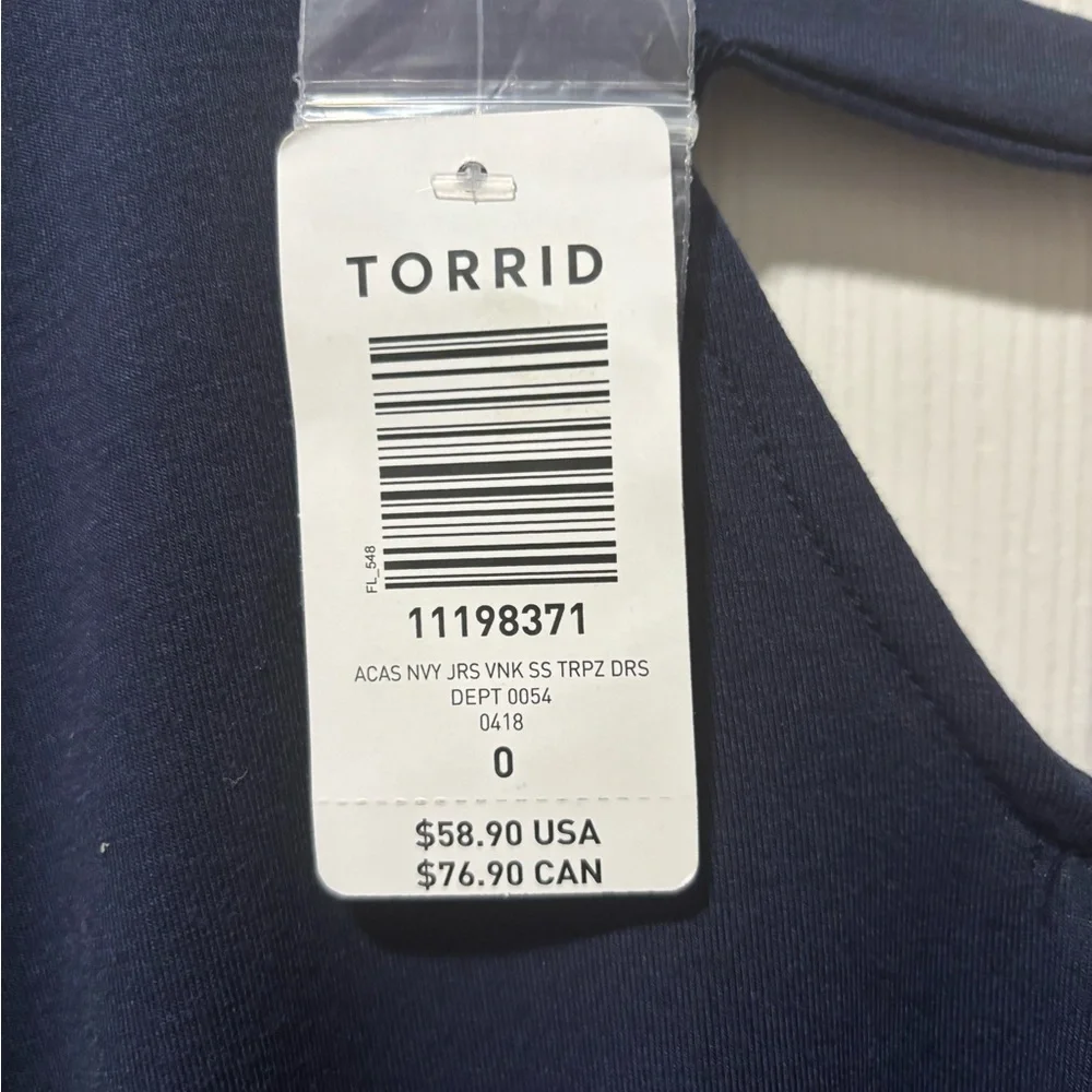 Torrid Navy Blue Dress 💙 NWT - Picture 4 of 4